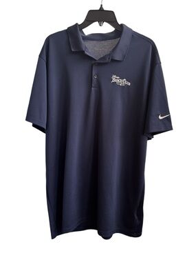 Disney Beach Club Resort Men's Polo XL Navy Blue Nike Performance Golf